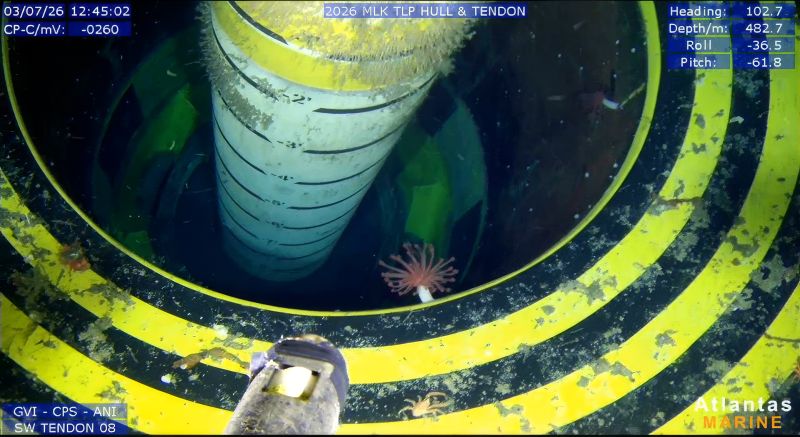 Deep-water MINI ROV inspection frame of SW Tendon 08